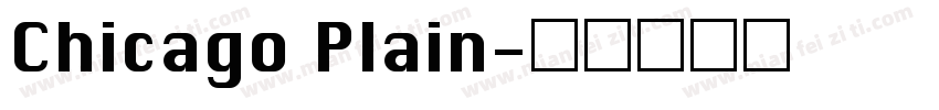 Chicago Plain字体转换